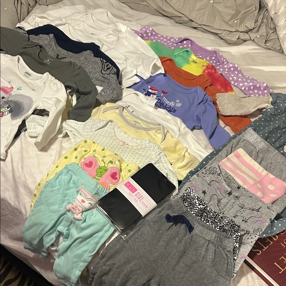 Huge Colorful Baby Girls Winter Clothing Set - 6 months